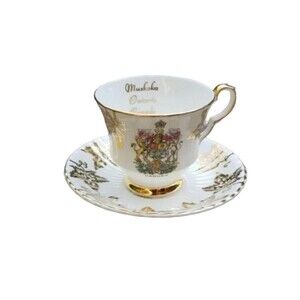 Vintage Royal Windsor Bone China Tea Cup & Saucer Made in England